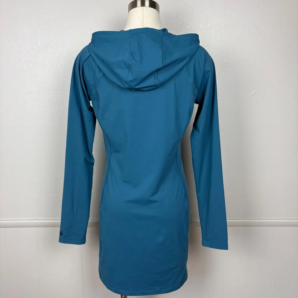 Mountain Hardwear Womens Crater Lake Dress NWT Sz M Baltic Blue Long Sleeve UPF - Picture 8 of 15